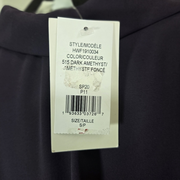 Halston Elegant Purple Blouse Size Small - Picture 4 of 5